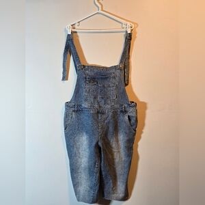 ABS denim collection jumpsuit denim color light wash blue size Large
